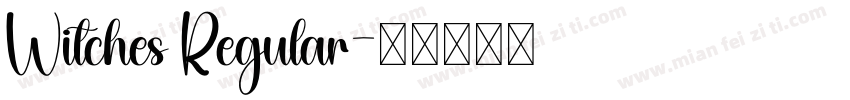 Witches Regular字体转换